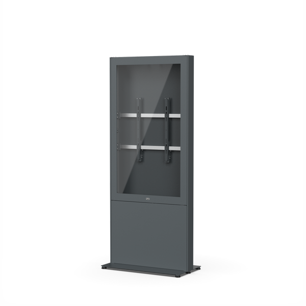SMS Casing Freestand 55 Dark Grey - Storage Portrait mit Scheibe