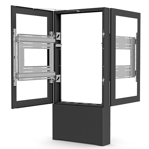 Chief LF55UBP-B2B - Impact Floor Mounted Back/Back Kiosk, Portrait 55”