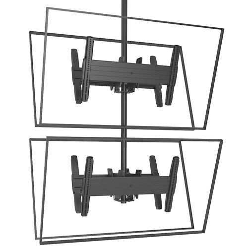 Chief LCB1X2U - FUSION - Stacked Back-to-Back Deckenhalterung