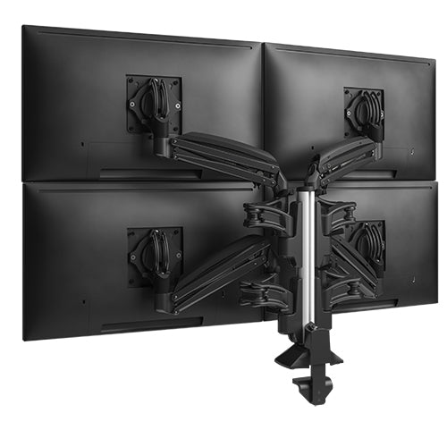 Chief KXC420B - KX CLMN DESK MNT QUAD 2L ARMS, Schwarz